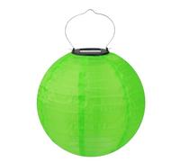 Lampada da 30,5 cm ispirata alle lanterne cinesi, lanterne da appendere in nylon, sfere luminose a LED ad energia solare, impermeabili per feste all'aperto, sante solari da appendere per