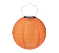 Lampada da 30,5 cm ispirata alle lanterne cinesi, lanterne da appendere in nylon, sfere luminose a LED ad energia solare, impermeabili per feste all'aperto, sante solari da appendere per