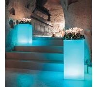 LAMPADA DA APPOGGIO DECORAZIONE LUMINOSA GIARDINO LUCE BLU INTERNO ESTERNO