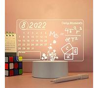 Lampada da bacheca con penne, luce notturna a LED, luce notturna, luce notturna a LED, luce notturna in acrilico, USB, luce riscrivibile, leggera, con penna for accessori for la casa