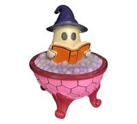 Lampada da bagno con bolle fantasma, 2 pezzi, luce notturna spettrale per Halloween, graziosa luce LED per decorazione del bagno, lampada per vasca da bagno a tema fantasma, per feste di Halloween o