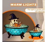 Lampada da bagno con bolle fantasma di Halloween, graziosa lampada da