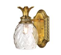 Lampada Da Bagno In Vetro Ottone LED G9 IP44 3000 K H: 22 Cm Wall Luce Bagno [EEK: F]