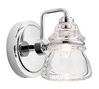 Lampada Da Bagno IP44 LED G9 H: 16,3cm 3000 K Metallo Vetro In Cromo [EEK: F]