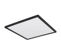 Lampada da bagno Plafoniera LED Lampada da soffitto Pannello LED IP44, dimmerabile 3 livelli tramite interruttore a parete, retroilluminazione, nero, 24W 2300Lm bianco caldo, LxH 42x2,5 cm