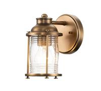 Lampada da Bagno Vetro Metallo E27 IP44 20,6 CM Alto IN Ottone Vintage