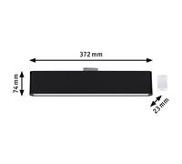 Lampada da binario a LED Paulmann URail Ceris, nera, 3.000 K, 37 cm Paulmann