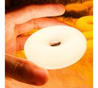 Lampada da borsetta - Lampada LED in ABS 6x6x2,5 cm | Lampadaa con sensore tattile ricaricabile tramite USB con design a ciambella, comodino, scrivania, uso viaggio | Borsa a mano Portafoglio Access