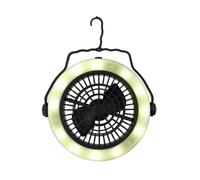 Lampada da campeggio a LED con ventilatore di base, 12 LED