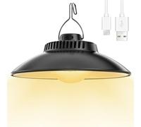 Lampada da campeggio, lampada da campeggio, ricaricabile, retrò, lanterna da campeggio, lampada da campeggio a LED, USB, IPX4, impermeabile, per campeggio, emergenze, interruzioni di corrente
