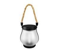 Lampada da campeggio Luci a fiamma solare Lanterna da giardino Flickering Luce LED Decorazione decorativa Lampada da campeggio Ricaricabile con Corda Yard