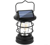 Lampada da campeggio ricaricabile con pannello solare, 16+4 perline LED, sensore di movimento, quattro livelli di luminosità, ricarica rapida di tipo C e illuminazione esterna a lunga distanza (B)