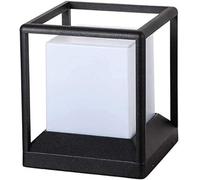 Lampada da colonna luminosa da giardino Lampada da colonna impermeabile Compatible with esterni moderna in metallo alluminio nero,Plafoniera Lampadario Da Soffitto