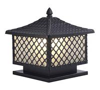 Lampada da colonna per esterni europea creativa IP55 Apparecchio per illuminazione stradale impermeabile ForFence Door Town House Prato Giardino Lampada da palo Tradizionale E27 Lights Fixture (dimens