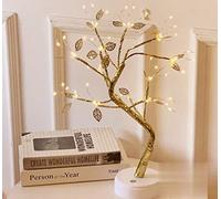 Lampada da Comodino a Filo Caldo con Filo di Rame Stellato Lampada a LED a Batteria o Alimentazione USB con Interruttore a sfioramento per la Decorazione della Stanza di casa