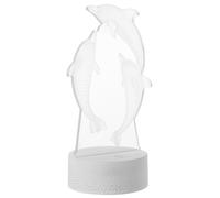 Lampada da comodino a forma di delfino che tocca la luce notturna con effetto 3D