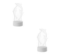 Lampada da comodino a forma di delfino che tocca la luce notturna con effetto 3D