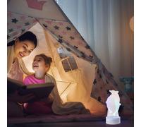 Lampada da comodino a forma di delfino che tocca la luce notturna con effetto 3D