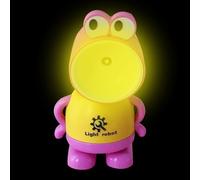 Lampada da comodino a LED a forma di rana, luce notturna magnetica, lampada da scrivania con luce soffusa, graziosa decorazione a forma di animale con magnete per frigorifero, lampade notturne