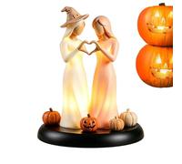 Lampada Da Comodino A Tema Halloween Statua Decorativa Sorelle Fantasma Con | Lampada da Tavolo per Decorazioni per Feste Autunnali in Soggiorno, Esposizione sulla Mensola del