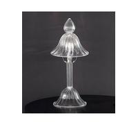 LAMPADA DA COMODINO ABAT JOUR MURANO DI VENEZIA TRASPARENTE LEO-DIANA-LT