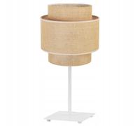 LAMPADA DA COMODINO BOHO CON PARALUME JUTA 20 CM