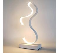 Lampada da comodino curva acrilico a Led 10w luce scrivania da tavolo moderna