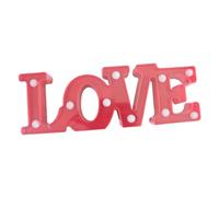 Lampada da Comodino Decorativa LED a Forma di Lettere Love, Insegna Luminosa D’atmosfera per San, Luce Creativa per Festa e Arredamento Romantico Casa Ufficio