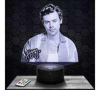 Lampada da comodino H. Styles decorazione collezione Cantante Pop Britannico Idea regalo uomo donna oggetto notte per adulti decorazione camera da letto. Idee regalo natale uomo donna TOP