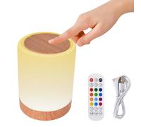Lampada da Comodino LED Touch, Luce Notturna senza Fili, Lampada da Tavolo a LED Senza Fili con 13 Colori, Touch Dimmerabile, per Camera da Letto, Soggiorno, Campeggio