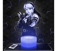 Lampada da comodino, Luce notturna tattile Link.Z Lampada illusione 3D LED, idea regalo di Natale per ragazzi e ragazze Lampada da notte per bambini o adulti TOP