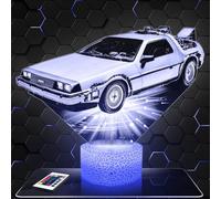 Lampada da comodino, Luce notturna tattile ritorno al futuro Lampada illusione 3D LED, idea regalo di Natale per ragazzi e ragazze Lampada da notte per bambini o adulti TOP
