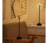 Lampada da comodino Luci stellate_Luci per fuochi d'artificio a LED Dente di leone Luci per alberi in filo di rame Usb @ Warm White_100 Luci Lucciole - Modelli Usb