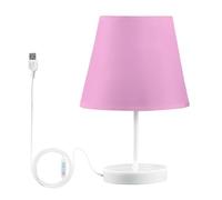 Lampada da comodino Mida rosa perla, elegante illuminazione da comodino per camera da letto, lampada da scrivania decorativa moderna, perfetta per l'arredamento della casa e un'atmosfera accogliente