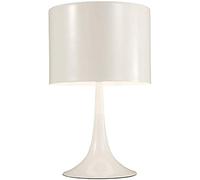 Lampada da Comodino Minimalista per Camera da Letto da Tavolo in Metallo Nero e aerodinamico, Decorazione da Tavolo per la casa per Soggiorno Studio Lounge Bar (Colore : Bianca)