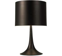 Lampada da Comodino Minimalista per Camera da Letto da Tavolo in Metallo Nero e aerodinamico, Decorazione da Tavolo per la casa per Soggiorno Studio Lounge Bar (Colore : Bianca)