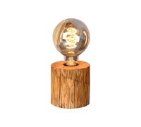 LAMPADA DA COMODINO ONLI "TRABO" IN LEGNO DI PINO H10 CM E27