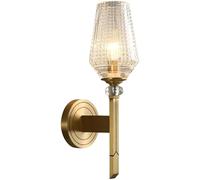 Lampada da Comodino per Camera da Letto, Design Creativo, Stile postmoderno, in Cristallo di Lusso, Interamente in Rame, per corridoio, Soggiorno, Parete di Fondo