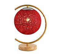 Lampada da Comodino per Camera da Letto, Sogno Di Una Ragazza, Luna Stellata, Decoraziper la Casa,Da da Scrivania,De da Tavolo per Soggiorno/Rosso/un