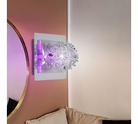 Lampada da Corridoio Parete Luce Sferica LED Decorativa Lilla Chrom-Geflecht