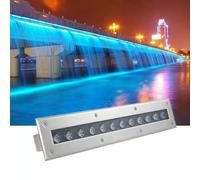 Lampada Da Cortile Sepolto - Luce Sotterranea Lineare Rettangolare, Faretto LED Da Incasso Per Esterni 85-265 V, Luci Per Corridoi Impermeabili IP67 Segnapasso Per Scale(Warm White,85-245V(12W))