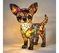Lampada da Cucina con Lampada Corgi, Serie Cani Carina Colorata Arte Luce Notturna con Bagliore Ambientale Caldo, Resina Tavolo Bulldog Francese Luce Notturna, Decorazioni per La Casa A Tema Animal J
