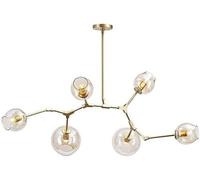 Lampada da Cucina Lampada a sospensione Sputnik Branch Globe Ruota Paralume trasparente antico Soggiorno Ristorante Lampade a sospensione