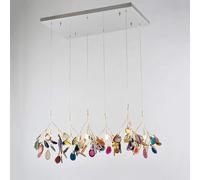 Lampada da Cucina Lampadario lineare moderno G4 Agata Lampada a sospensione da soffitto Lampada a sospensione Lampada a soffitto a filo