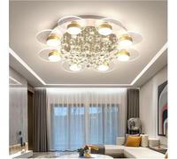 Lampada da Cucina Modern Round Crystal Ceiling Chandelier Household LED Living Room Dining Room Multi Head Can Dimmable Chandelier Lamps