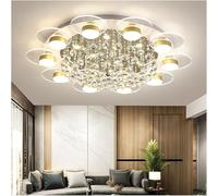 Lampada da Cucina Modern Round Crystal Ceiling Chandelier Household LED Living Room Dining Room Multi Head Can Dimmable Chandelier Lamps