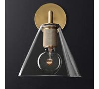 Lampada da Cucina Moderna di metà secolo, da Appendere sopra Il lavello, da Parete, Vintage, Industriale, Nera, Vintage, in Vetro Trasparente Dorato, da Parete, Stile Fattoria, per Camera da