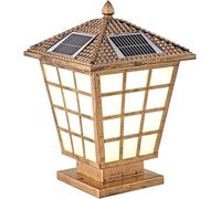 Lampada da Cucina Pali di illuminazione solare Compatible with esterni Montare Dusk Till Dawn Lampada a LED Lampada da esterno Pilastro superiore Lanterna impermeabile Luci di copertura Compatible wit