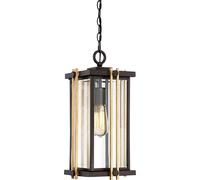 Lampada Da Esterno A Catena In Bronzo Oro Classica H 42,1 Cm Vetro Acciaio [EEK: Non valutato]