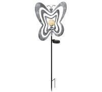 Lampada da esterno a innesto, lampada da giardino, farfalla, nero, metallo, IP44
